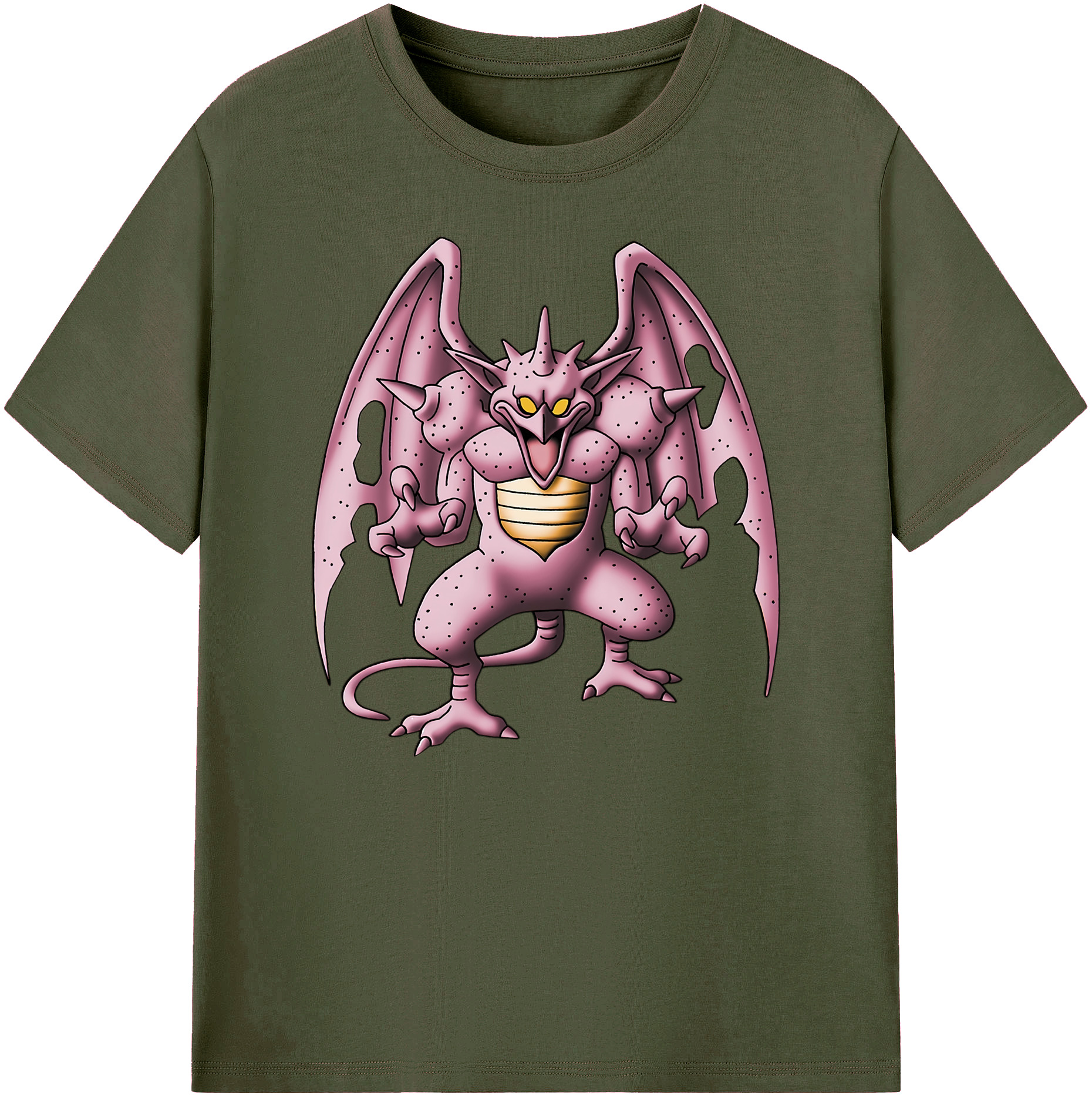 （画像用） ドラゴンクエスト Doragon Kuesuto Dragon Quest 綿100％ メンズ半袖Tシャツ｜肌触りやわらか＆通気性
